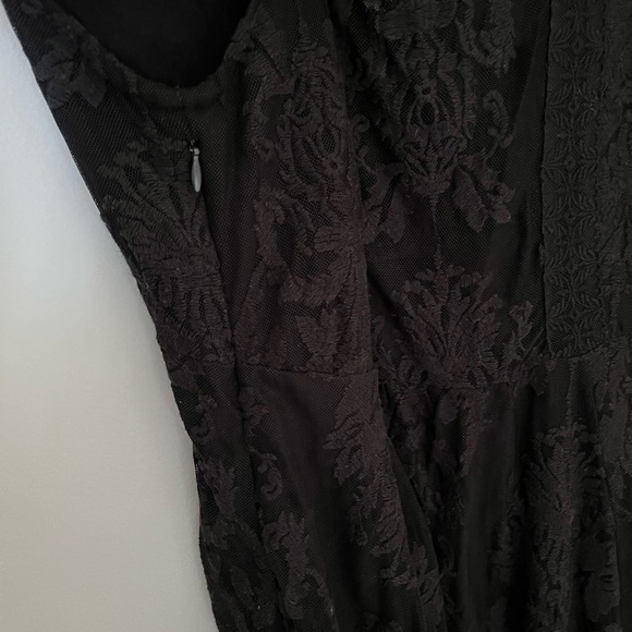 Free People Reign Over Me Sleeveless Black Lace Embroidered Dress - Picture 8 of 10